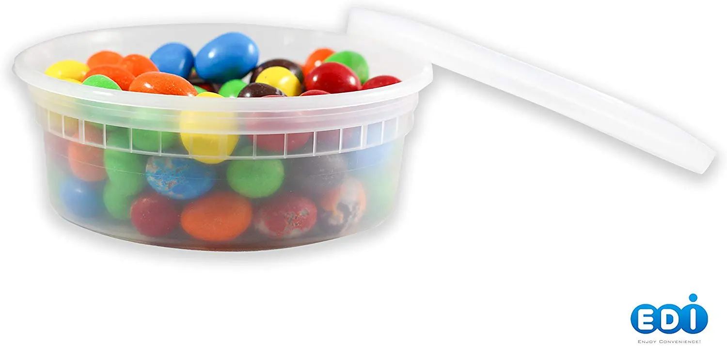 

Deli Containers (8 oz, 25)] Plastic Deli Food Storage Containers with Airtight Lids | -, Freezer and Dishwasher-Safe | BPA Free