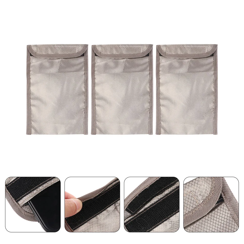 

3pcs Phone Signal Shielding Bags Phone Anti-Location Pouches Phone Radiation Shield Bags