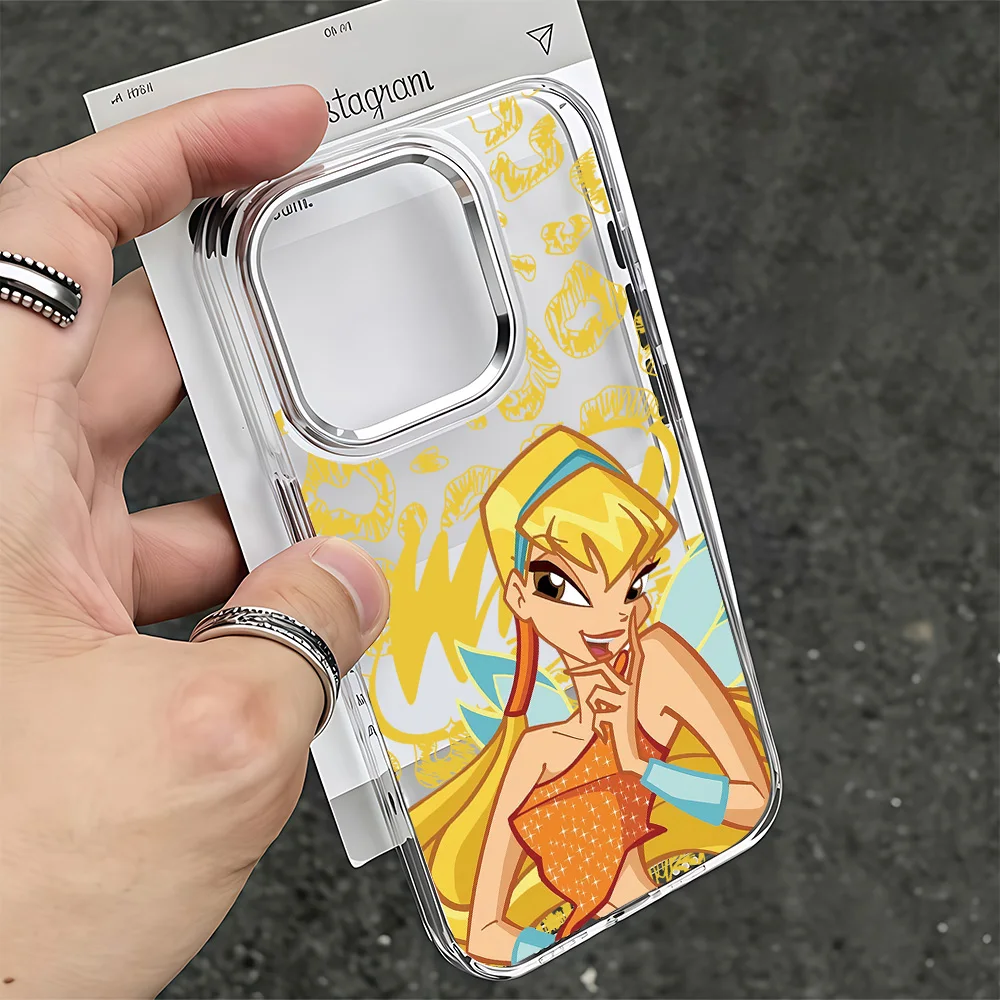 Фото ГОРЯЧАЯ НОВИНКА: Чехол для телефона W-Winx Club для Samsung Galaxy S26 S25 S24 S23 S22 S21 S20 Note20 FE Ultra Edge Plus 4G 5G, прозрачный №5