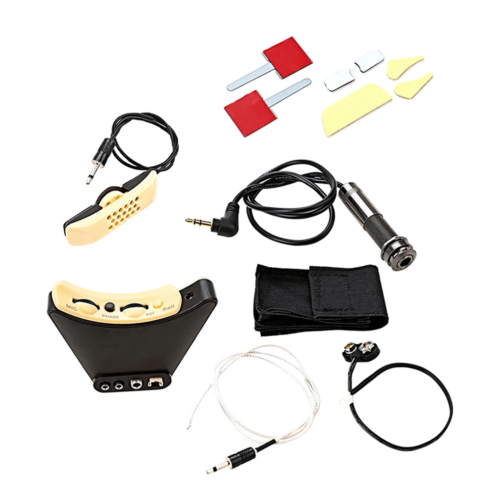 

Акустическая народная гитара Эквалайзер звукосниматель звуковое отверстие часть музыкальный инструмент для выступления профессиональны...