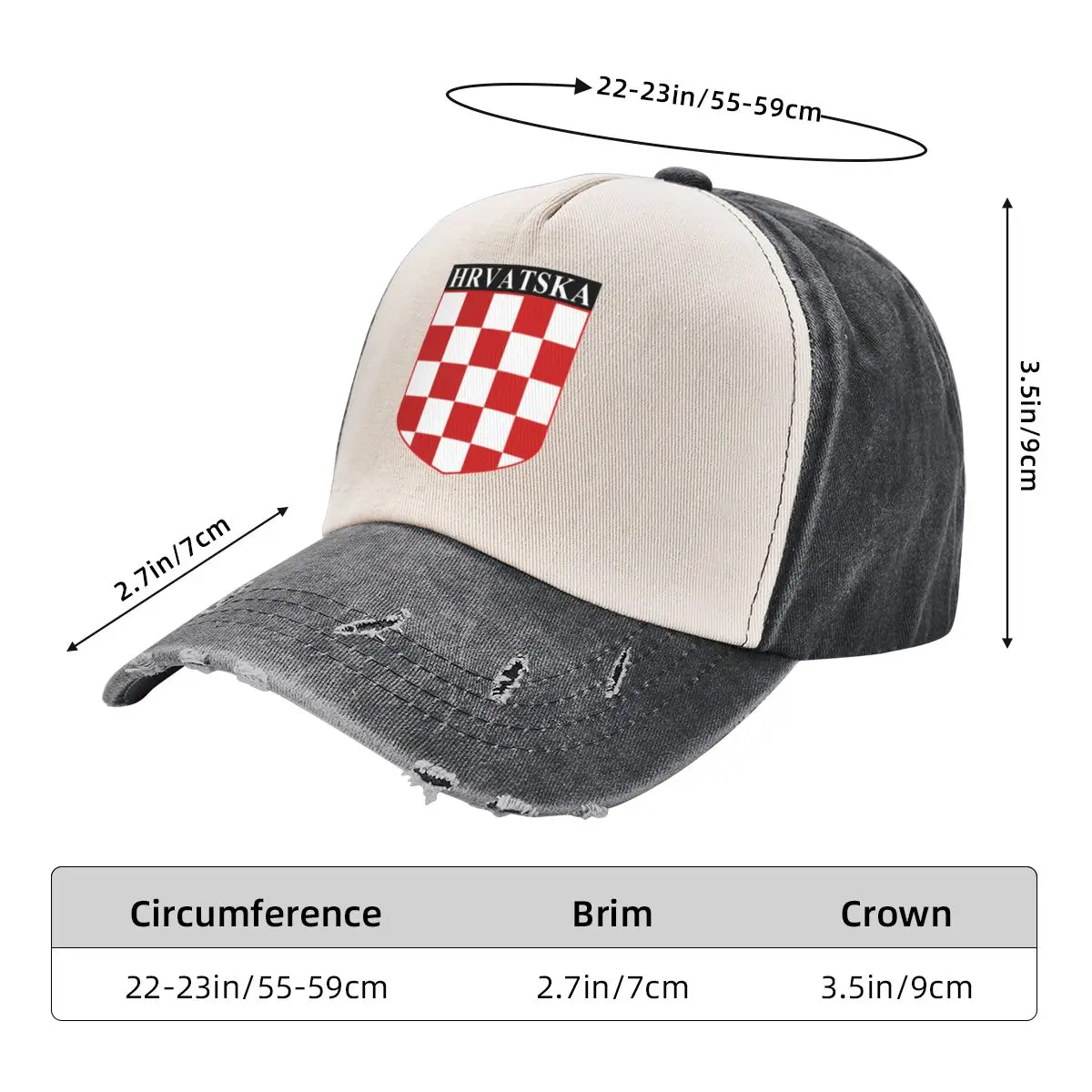 Бейсбольная кепка Croatian Grb версии XXI Hrvatska спортивная Snapback женская пляжная модная