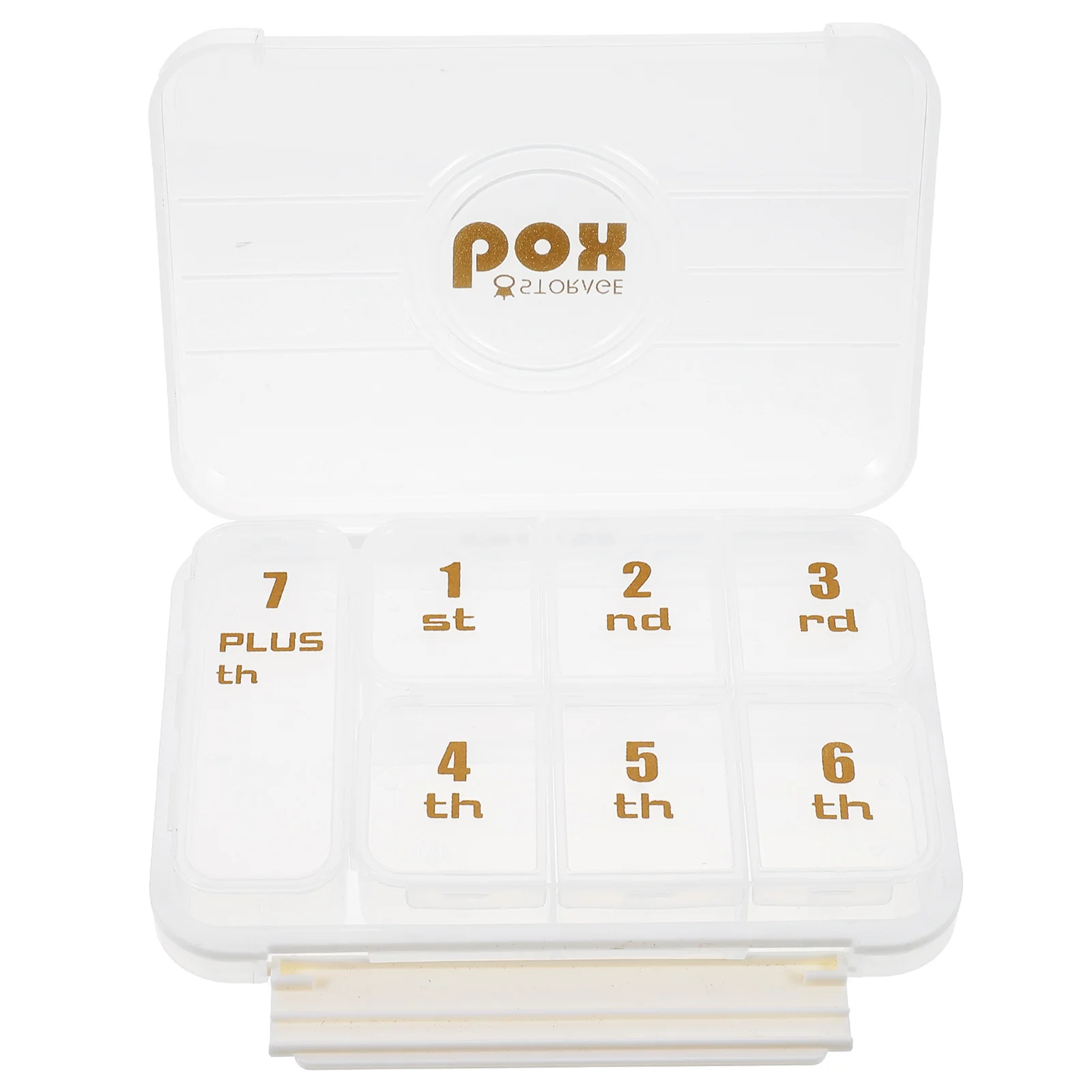 

Case Box Day Organizer Container Holder Weekly Dispenser Vitamin Travel Storage Daily Tablet Portable Medication Pocket Empty