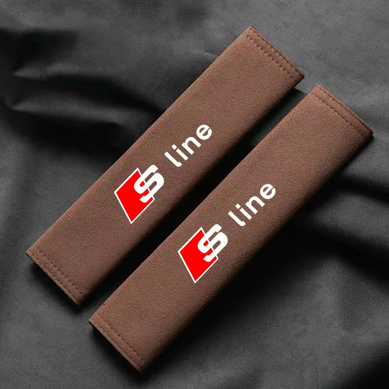 

2 шт. замшевые автомобильные ремни безопасности, защита плеч, накладки на ремень безопасности для Audi A4 A3 A5 A6 TT A7 A8 Q2 Q3 Q5 Q7 Q8 автомобильные аксессуары