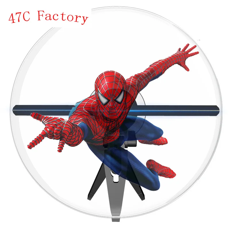 

3d 27 см рекламный голограмный проектор дисплей живой вентилятор открытый голографический проектор с 2 лезвиями