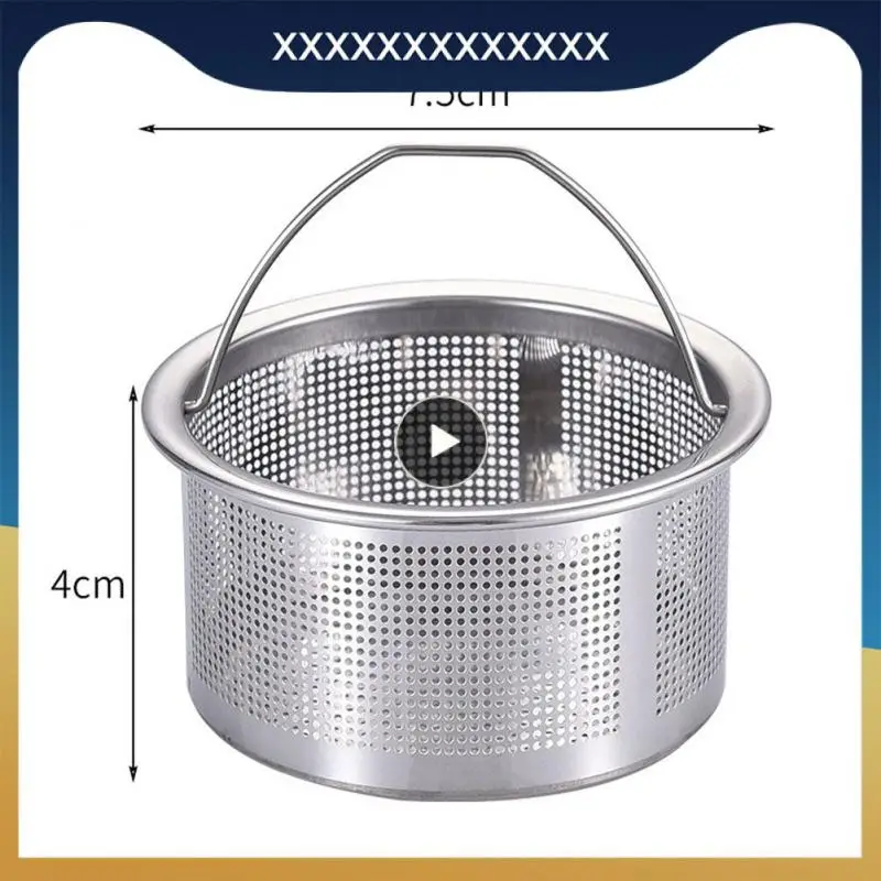 

Тонкая сетка для улавливания волос, стопор 304 дюйма, задняя крышка с ручкой, фильтр для слива плотных отверстий, кухонный инструмент