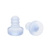 10203050100 pcs silicone soft stem bumpers 5mm thread diameter for glass table cabinet