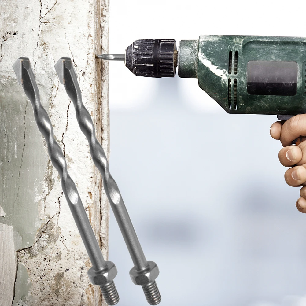 

1/8 Alloy Double Head Drill Bits Wear-resistant Drill Bits Conversion Sleeve Kits Hand Tool Accessories for Ceramic Tile Glass