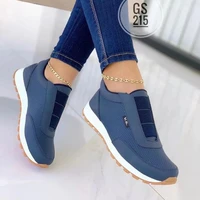sneakers 2022 new autumn blue fashion canvas shoes round toe outdoor running loafers casual breathable womens vulcanized shoes