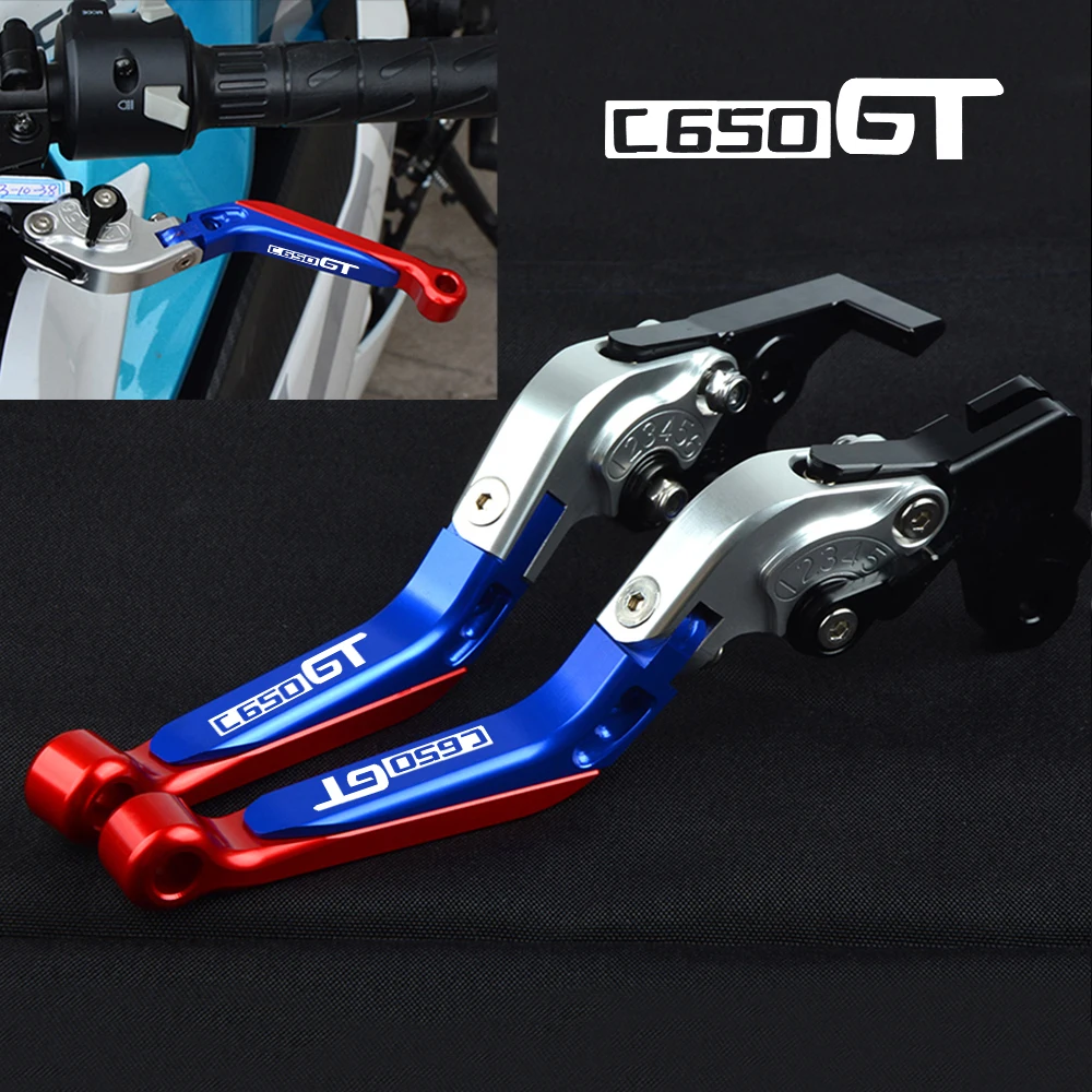 

Motorcycle scooter Brakes Extendable Clutch Levers Handle Adjustable For BMW C650GT C650 GT 2011 2012 2013 2014 2015 2016 2017