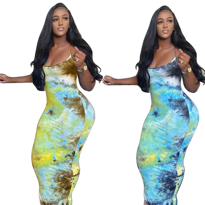 

2022 летнее женское сексуальное Сетчатое платье на бретелях для ночного клуба