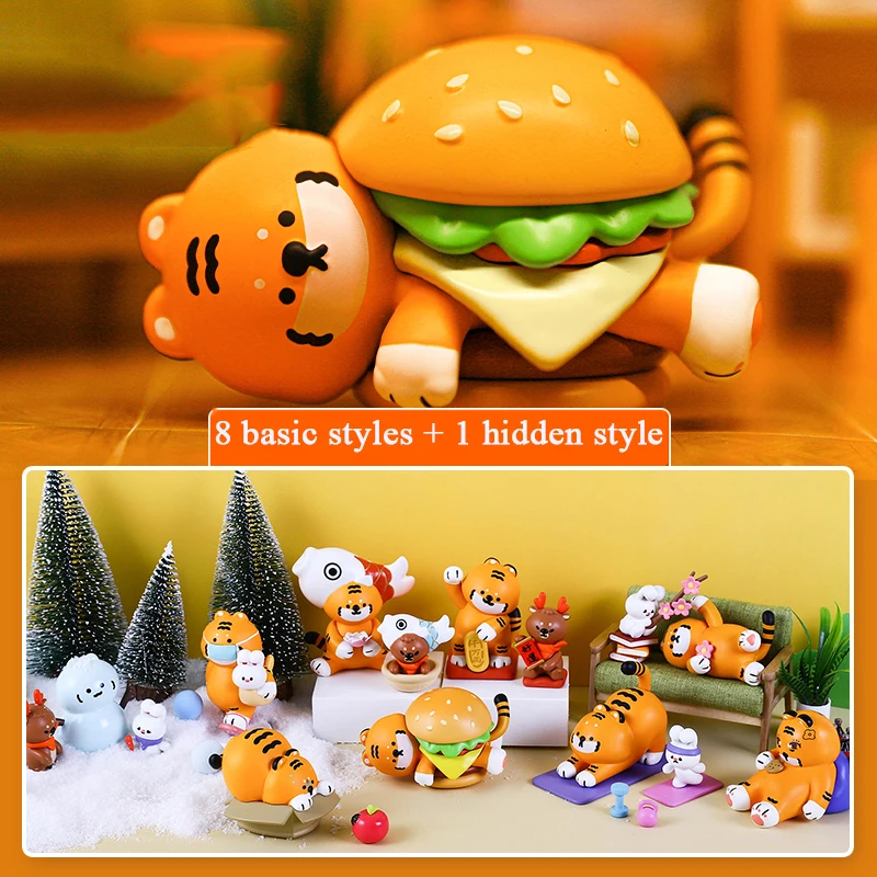 

Woow Tiger and His Friends Live As You Wish Series глухая коробка Toys загадочная коробка Caja Misteriosa Kawaii настольная модель для девочек