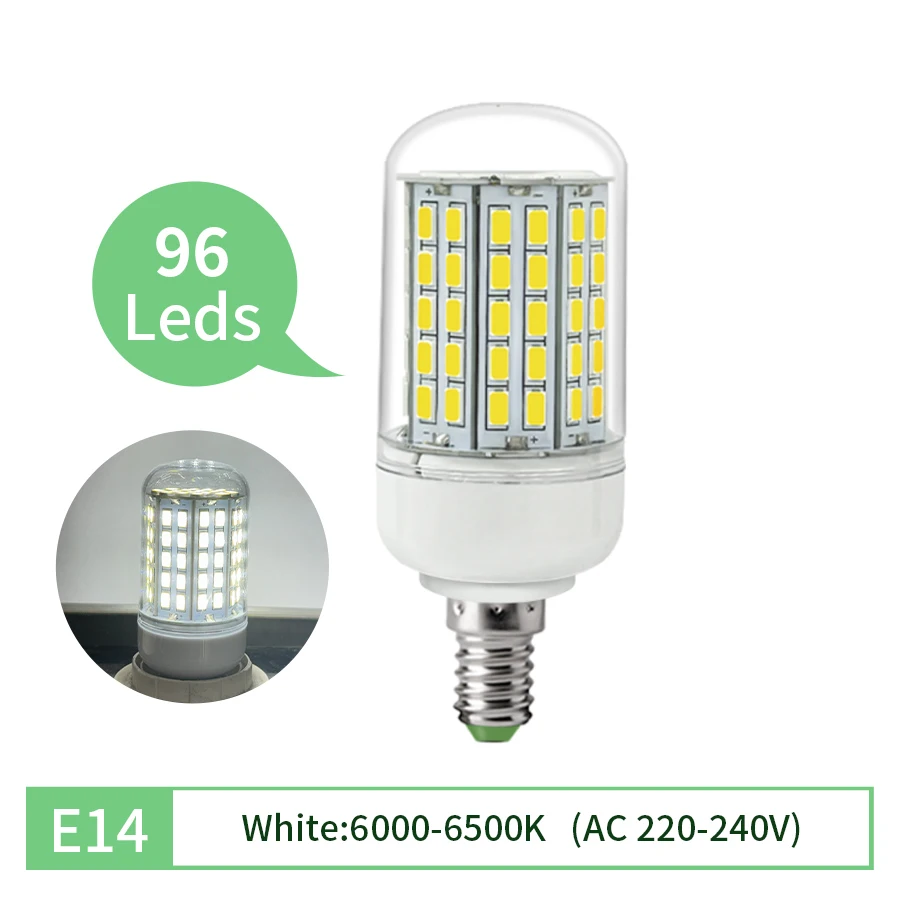

Светодиодная лампа E27-72LED-5730 теплый белый свет