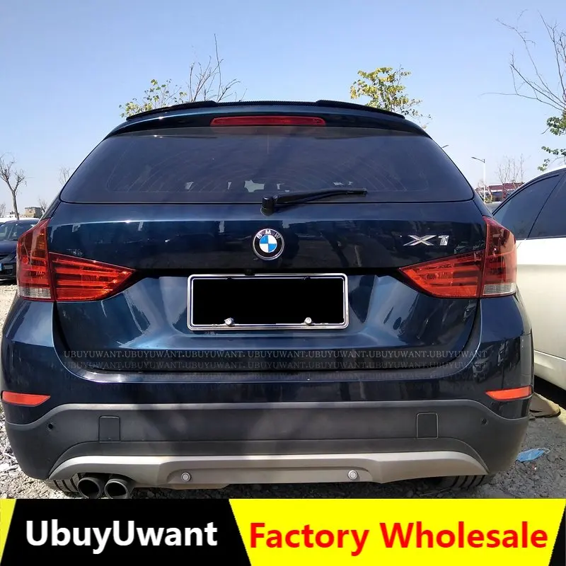 

Спойлер для BMW X1 E84 2010-2015 E84, спойлер из высококачественного резинового материала из углеродного волокна, вид заднего крыла автомобиля, задни...