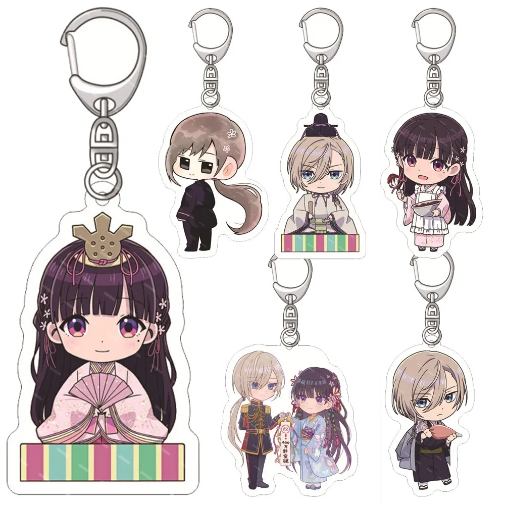 

Anime My Happy Marriage Keychain Figures Cospaly Saimori Miyo Kudō Kiyoka Acrylic Key Chain Bag Pendant Women Jewelry Fans Prop