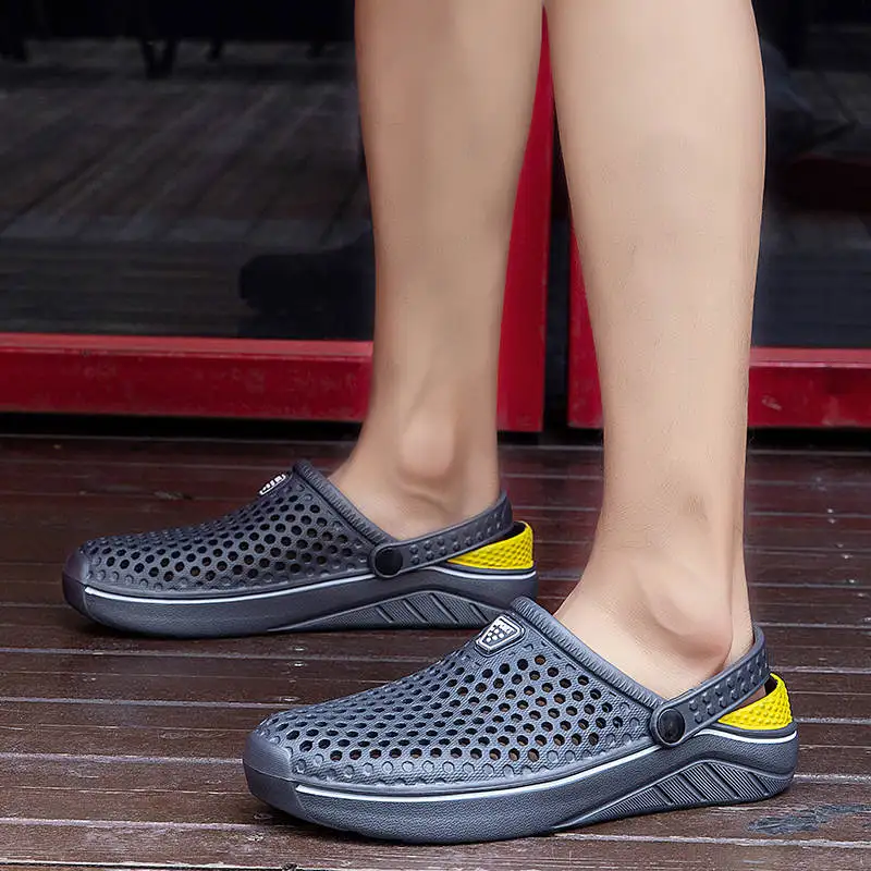 

Snicker Clog No-Leather Casual Heeled Sandal Exercises Men's Flip Flops Shues Men Shoe Moccasinsfor Summer Tennis Hardloop 2020