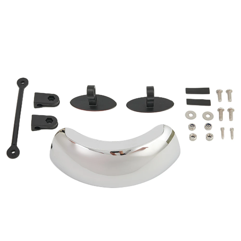 

Wide Angle Rearview Mirror Parabolic Side Mounted 180 Degree Anti-fog Blind Spot Clear For Motorcycle Windshield