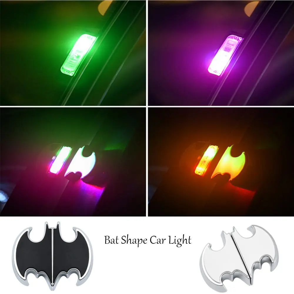 

Bat shape Universal Car LED Opening Door Safety Warning Anti-collision Lights Flash Light Red Kit Wireless Alarm Signal Light