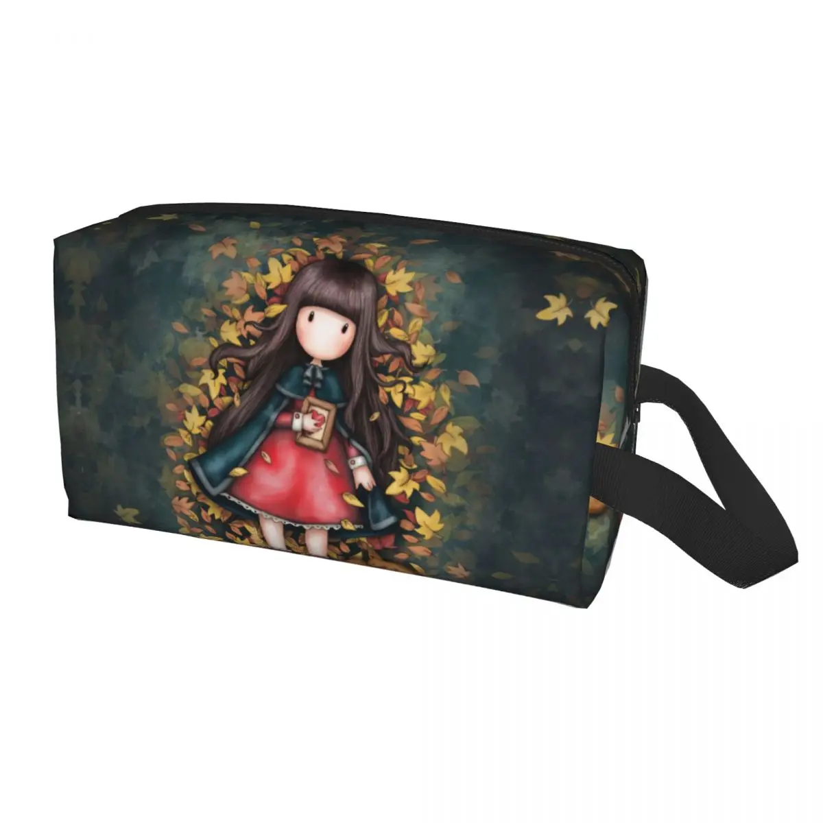 

Cute Santoro Gorjuss Travel Toiletry Bag for Women Makeup Cosmetic Bag Beauty Storage Dopp Kit