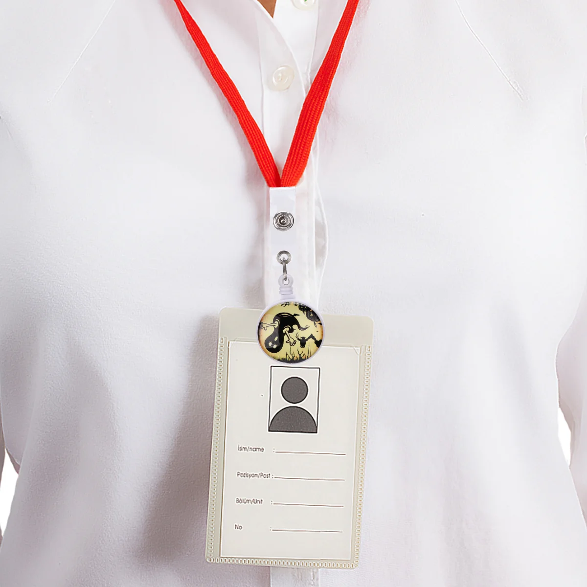 

4pcs Badge Reel ID Car Holder Key Ring (Assorted Color)