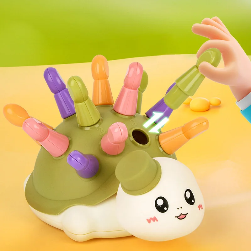 

Игрушка-Еж Монтессори, игрушки для обучения концентрации детей, Игрушки для раннего развития, игрушки с мелким мотором и сенсорными элементами, орфография, маленький еж