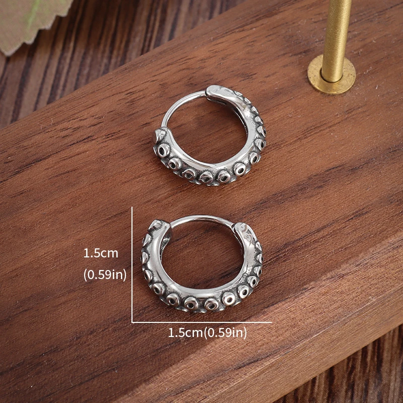 Гипоаллергенные серьги для мужчин и женщин в стиле ретро