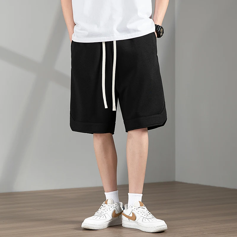 Male Summer New Youth Student Versatile Fashion Casual Shorts Men'S Trend Sports Running Thin Breathable Loose 5-Point Pants