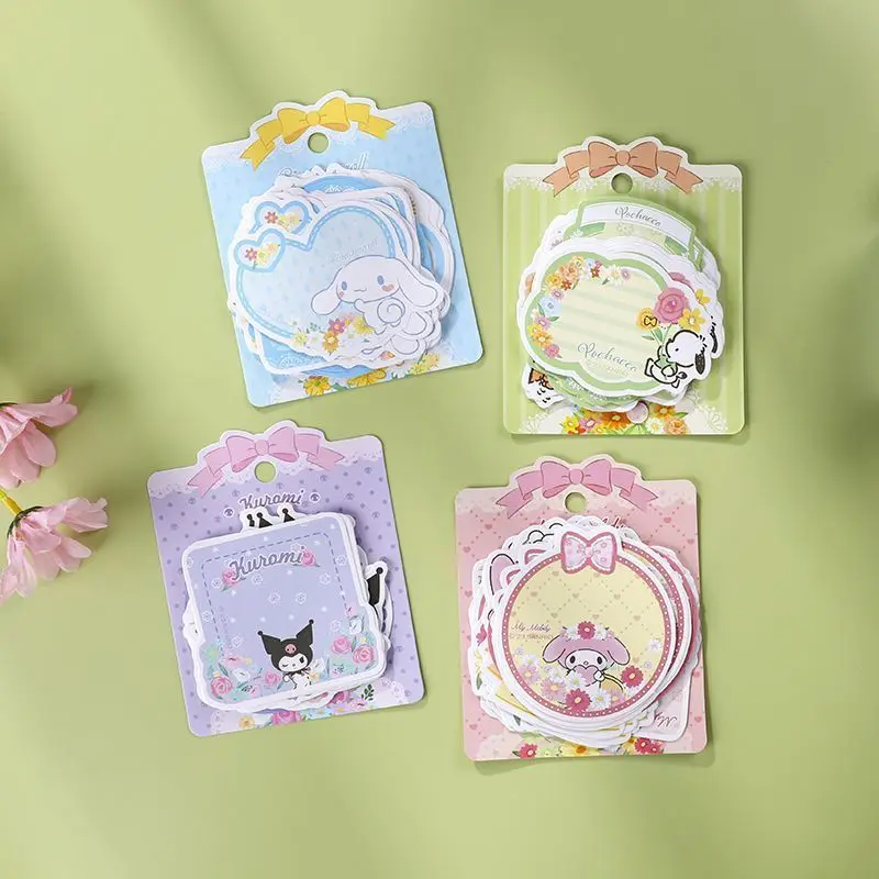 

Sanrio Cinnamoroll Melody Kuromi Pom Pom Purin Shaped Sticky Notes Peelable Sticky Notes Book Non-Adhesive Handwritten Stickers