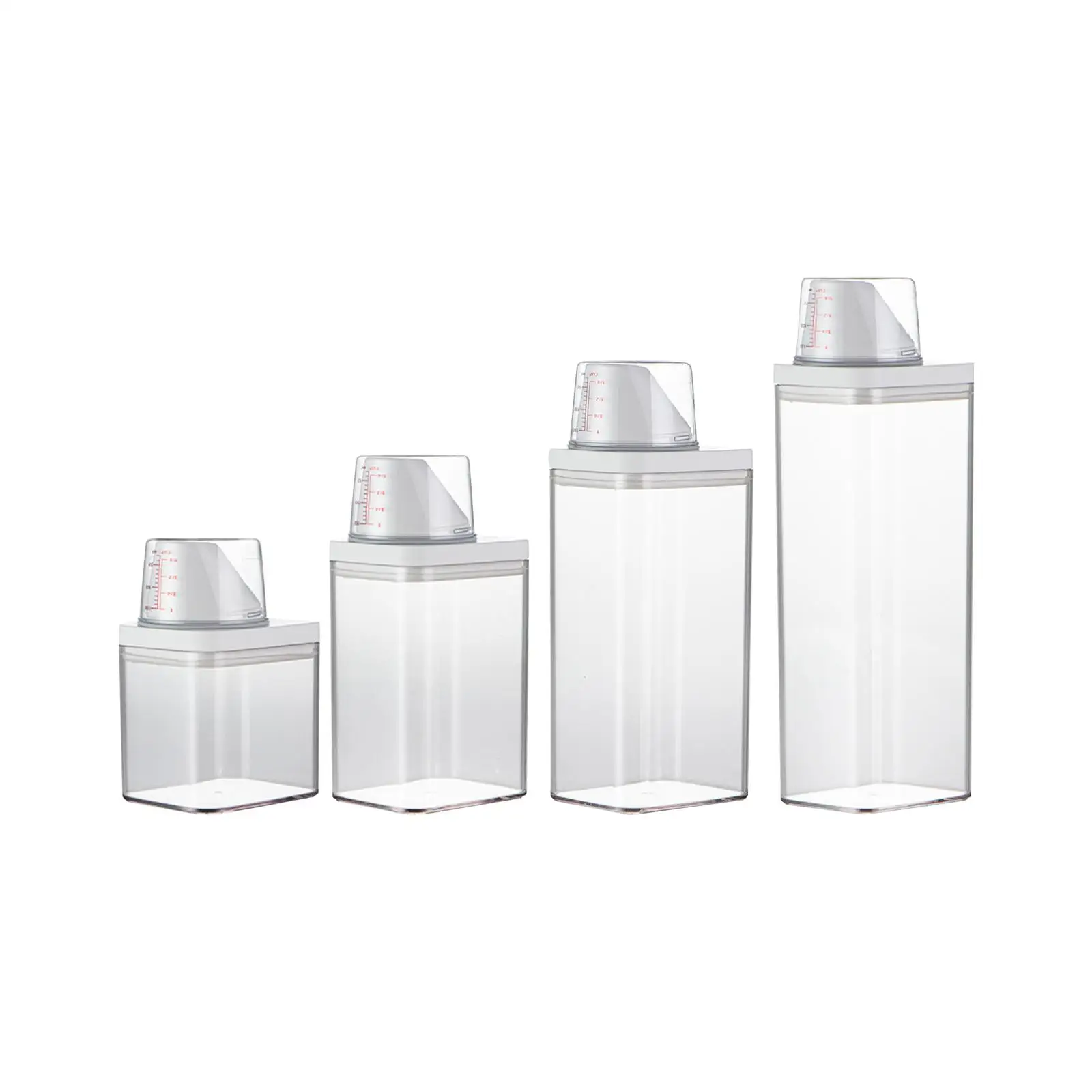 Food Storage Container Moisture Pantry Coffee with Measuring cat Softener Oatmeal Transparent Rice Storage Container