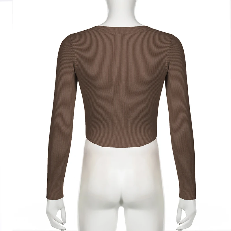 Darlingaga корейская мода для фитнеса с заплатками Y2K женские свитера вязаные завязки