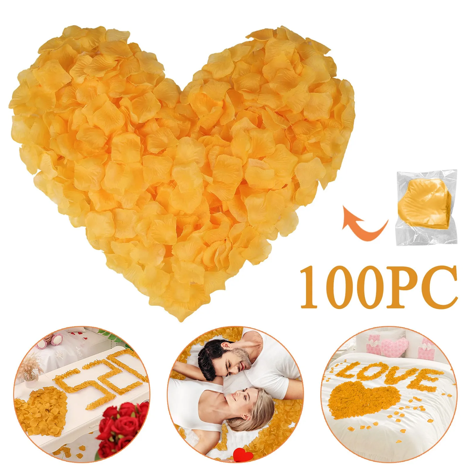 

Лепестки, шелковые цветы, украшение, яркая Роза, Искусственные Свадебные шелковые лепестки, 100 шт., шелковые цветочные лепестки, искусственн...