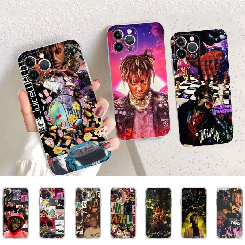 

Rap Juice Wrld Singer Phone Case For iPhone 14 11 12 13 Mini Pro XS Max Cover 6 7 8 Plus X XR SE 2020 Funda Shell