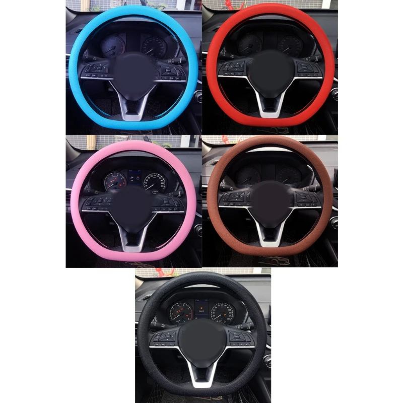 

32cm-40cm Universal Elastic Anti-slip Soft Silicone Car Steering Wheel for CASE Cover for shell Skidproof Auto Styling