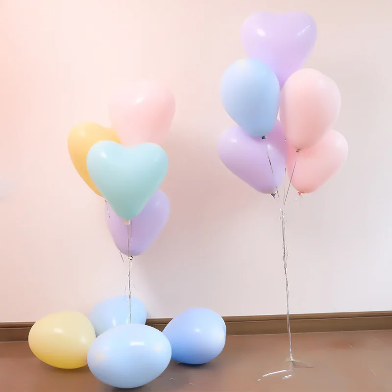 

50pcs Macaron Pink Aluminum Film Balloon 18 Inch Love Bride Wedding Room Romantic Baloon Decoration Girl Birthday Party Decorat