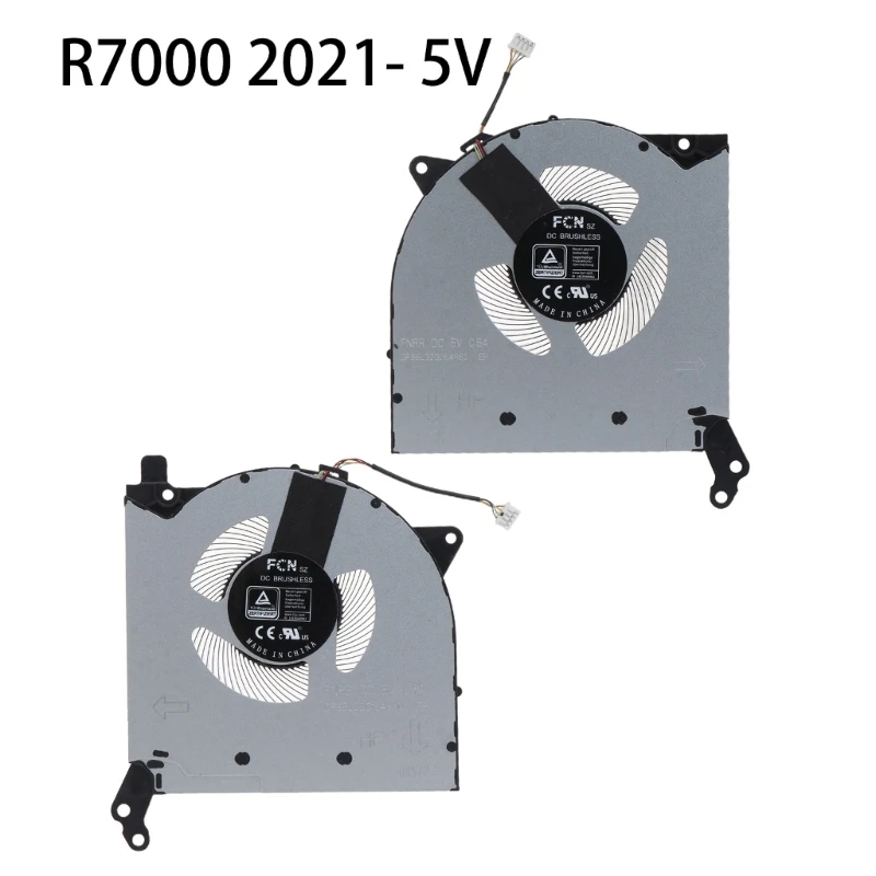 

51BE высокопроизводительный вентилятор охлаждения для замены кулер для ноутбука ЦП/ГП/ЦП + ГП 5 в легкая установка используется для R7000 2021