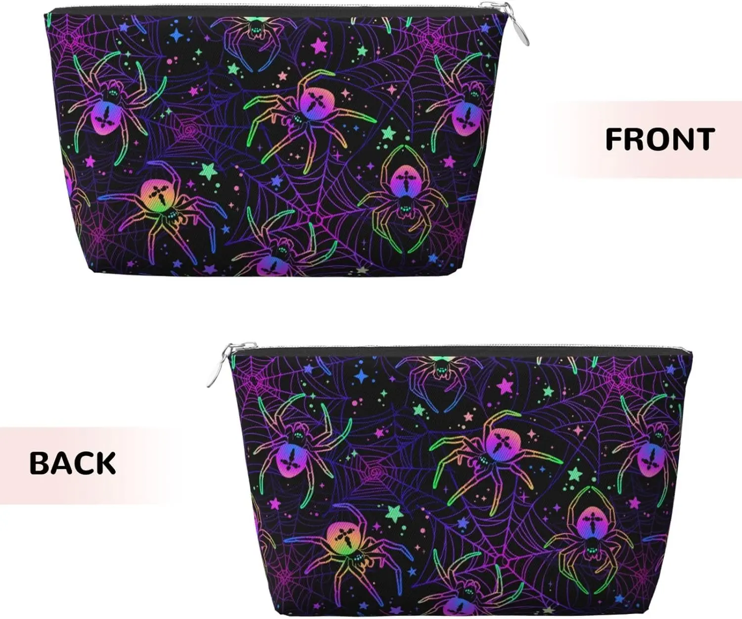 Разноцветная косметичка с пауками женские дорожные туалетные принадлежности