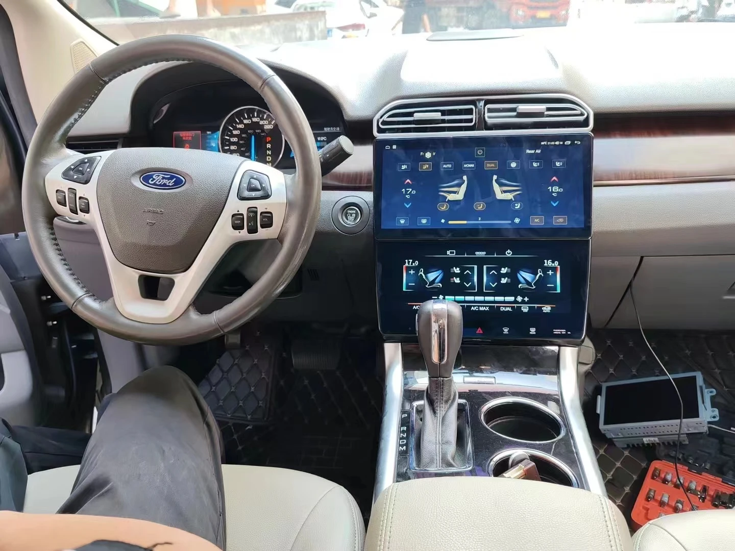 Auto Andriod 13 Navi Carplay AC Climate двойной экран для Ford Mondeo 2013-2019 автомобильное радио головное