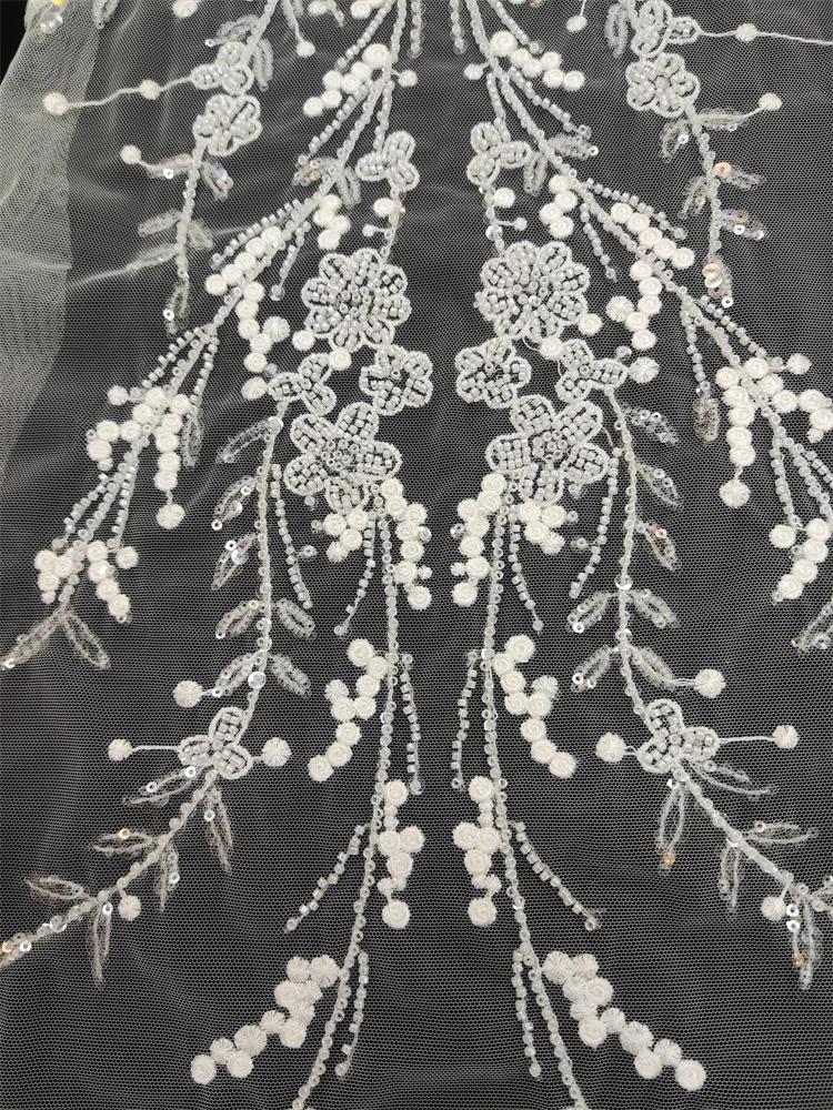 

5Y/ MY8106 новый стиль Африка горячая распродажа Ткань Высокое качество Роскошный дизайн пайетки сетка кружева с бисером для свадебного или веч...