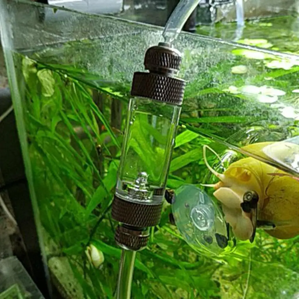 

Double Head Aquarium CO2 Bubble Counter Aluminum Alloy Non-return CO2 Regulator Carbon Dioxide Measurement Device