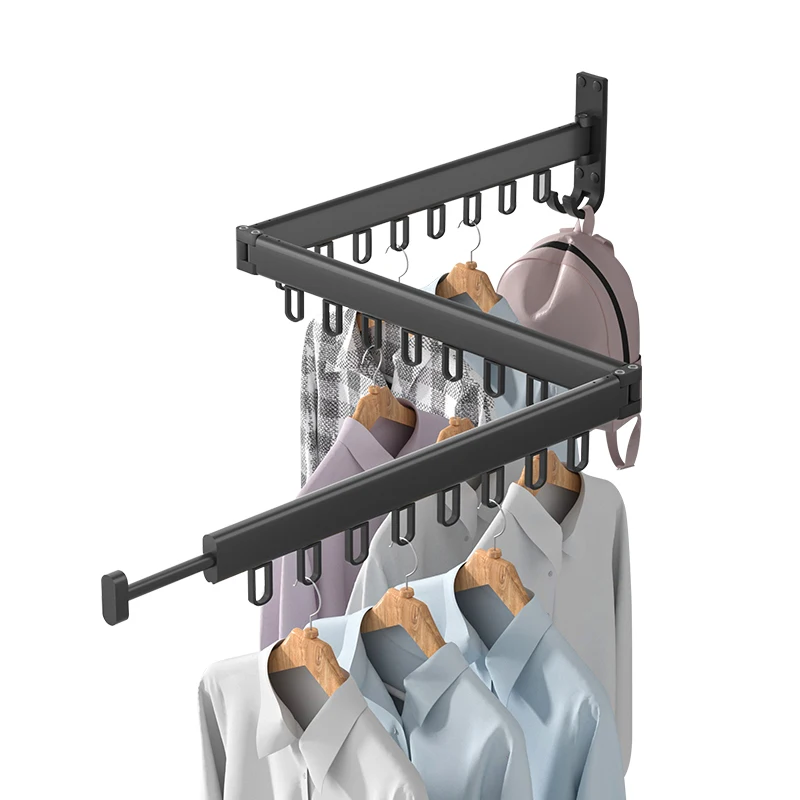 

Household Essentials Balcony Collapsible and Retractable Clothes Drying Rack
