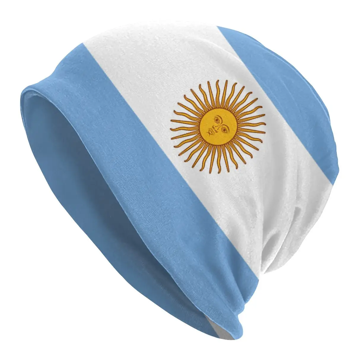 

Adult Men's Knit Hat ARGENTINA Flag Of Argentina Flag Argentinian Bonnet Hats summer casquette Graphic Unisex Knitting Hat