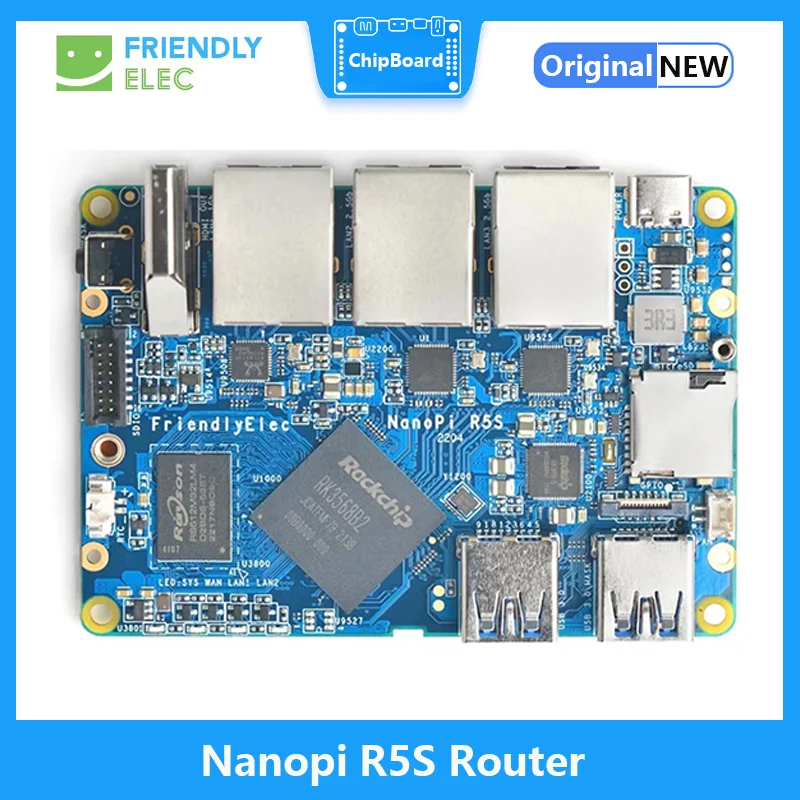Роутер Nanopi R5S RK3568, макетная плата OpenWRT A55 HDMI2.0 2,5G, гигабитный сетевой порт