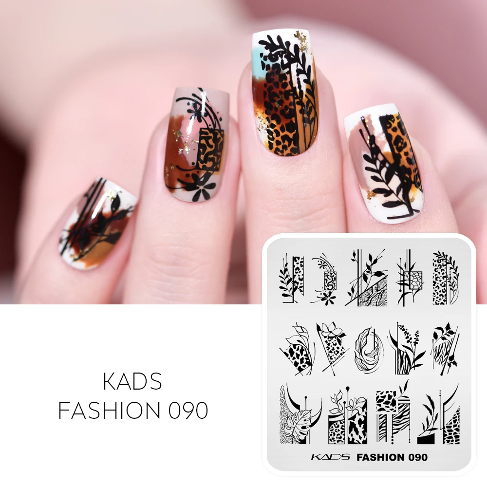 

KADS Fashion 087 пластина для штамповки ногтей волшебный круг звезда точка Луна линия ногти трафарет нержавеющая сталь маникюр шаблон инструмент