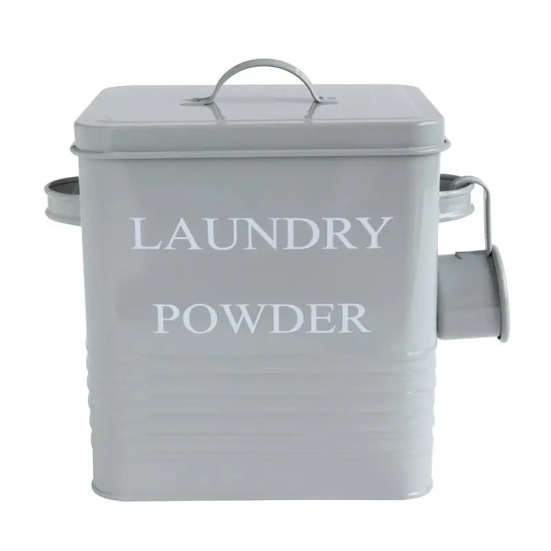 

Порошок "3 шт. серый металлический контейнер с крышкой и овалом