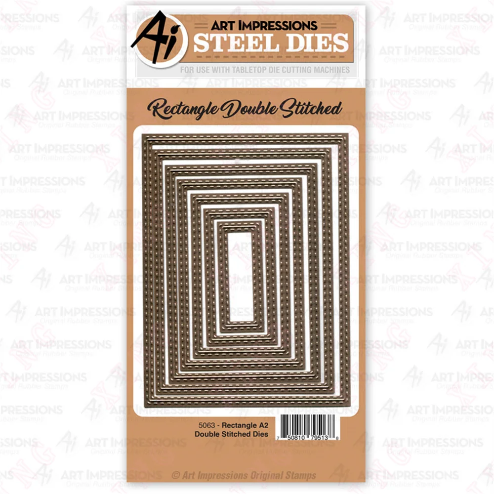 

Scrapbook Card Decoration Embossed Craft Mold Christmas Arrival New Metal Cutting Die 2022 Diy Rectangle A2 Double Stitched Dies
