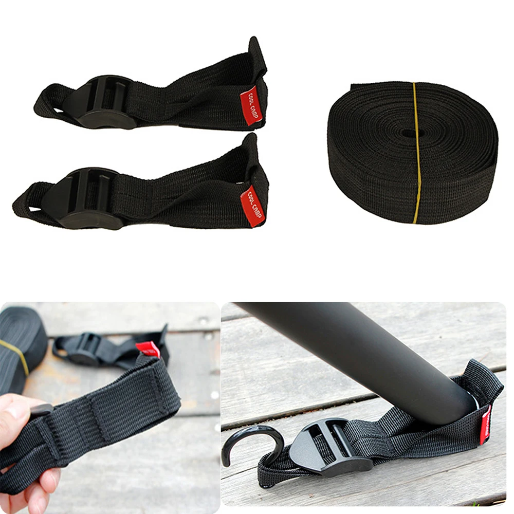 

Тканевый навес из ткани Оксфорд, ремень для фиксации столба, ремень с фиксированным ремнем, пряжка для фиксации стержня для наружного кемпи...