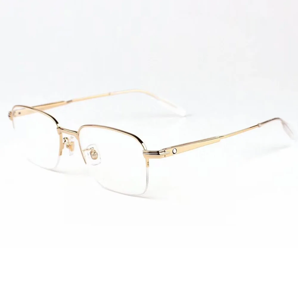 

Шестиугольные брендовые винтажные деловые Полуободковые очки для зрения, ультралегкие очки для чтения, оптические оправы для очков MB0220OA