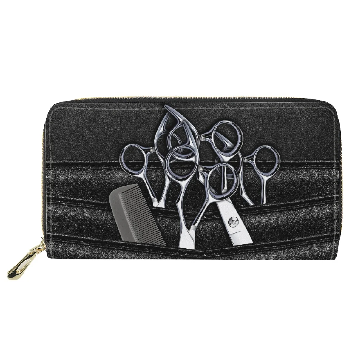 

Barber Tool Printed Money Bags Fashion Casual Coin Wallets Fashion Trendy Custom Image Multi-card Credit Zipper Purses for Women