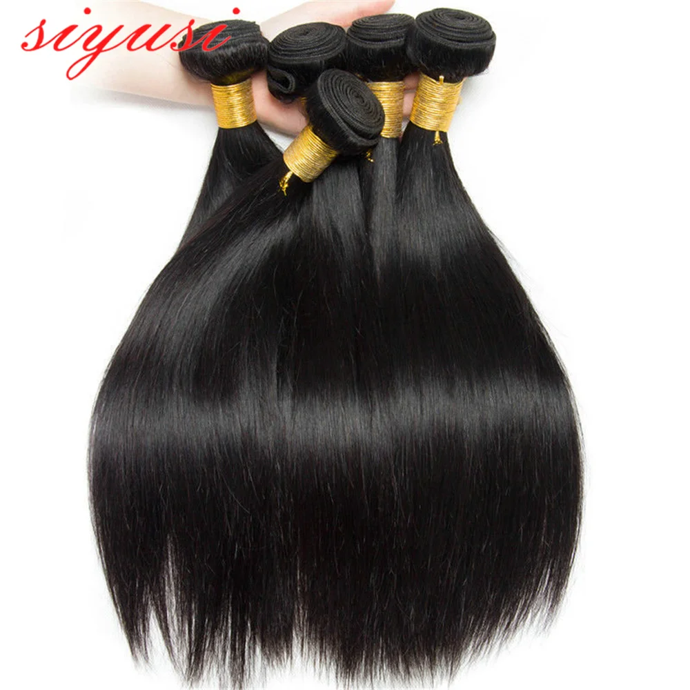 Indian Straight Human Hair Bundles Natural Black For Women Bone Straight Hair Extensions 1/3/4 Bundles Hair Vendors Wholesale