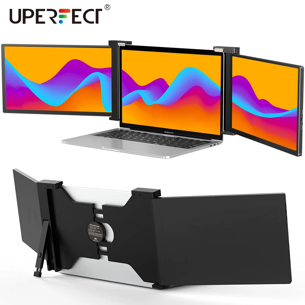 UPERFECT портативный монитор для ноутбука 14,0 дюйма FHD, тройной монитор, удлинитель экрана Type-C USB, портативный монитор для коммутатора Win Mac