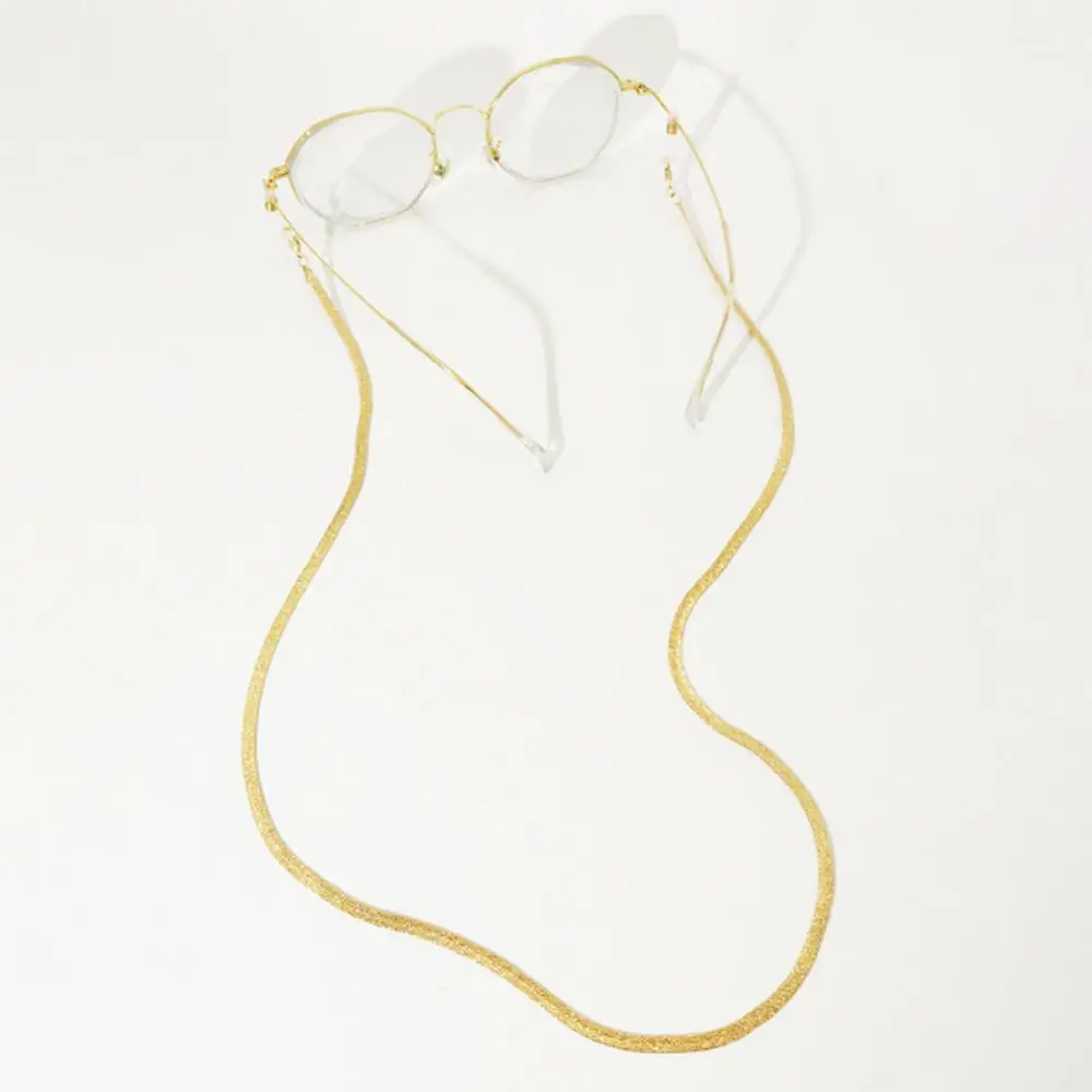 Модное Длинное Ожерелье со звездами плоская цепочка для очков блогеров с